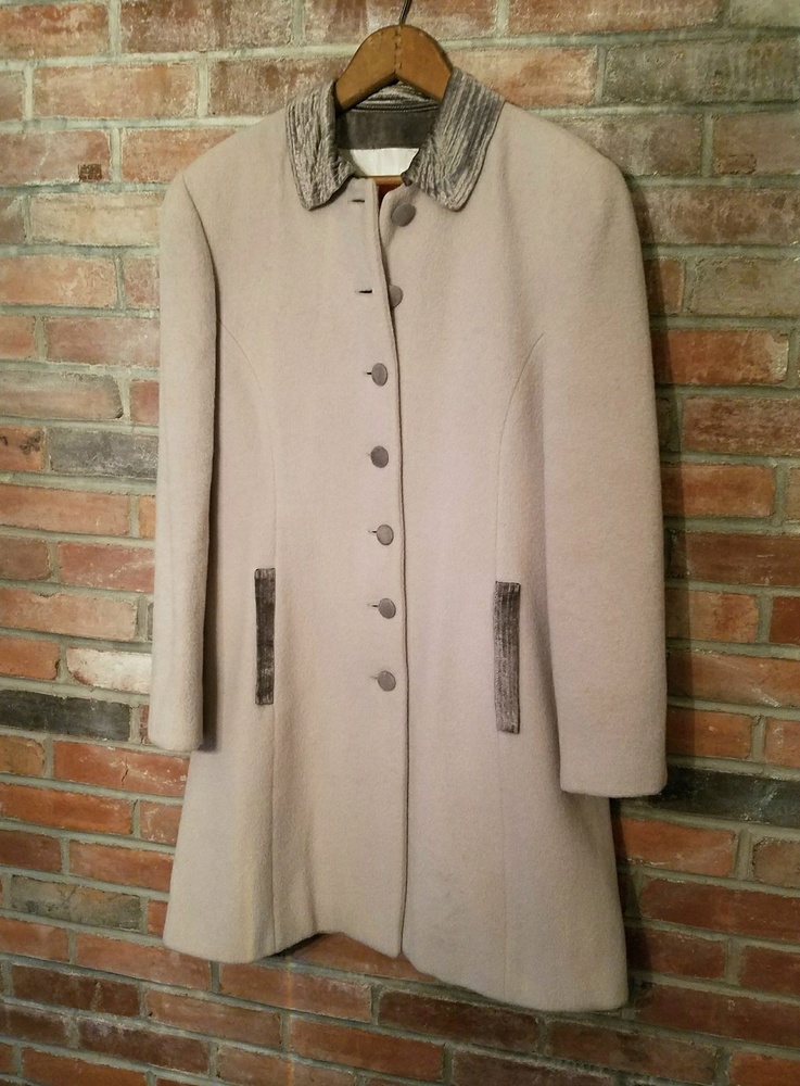 Kenzo Jungle Mohair Front Button Overcoat - Size 8 - Picture 2 of 4